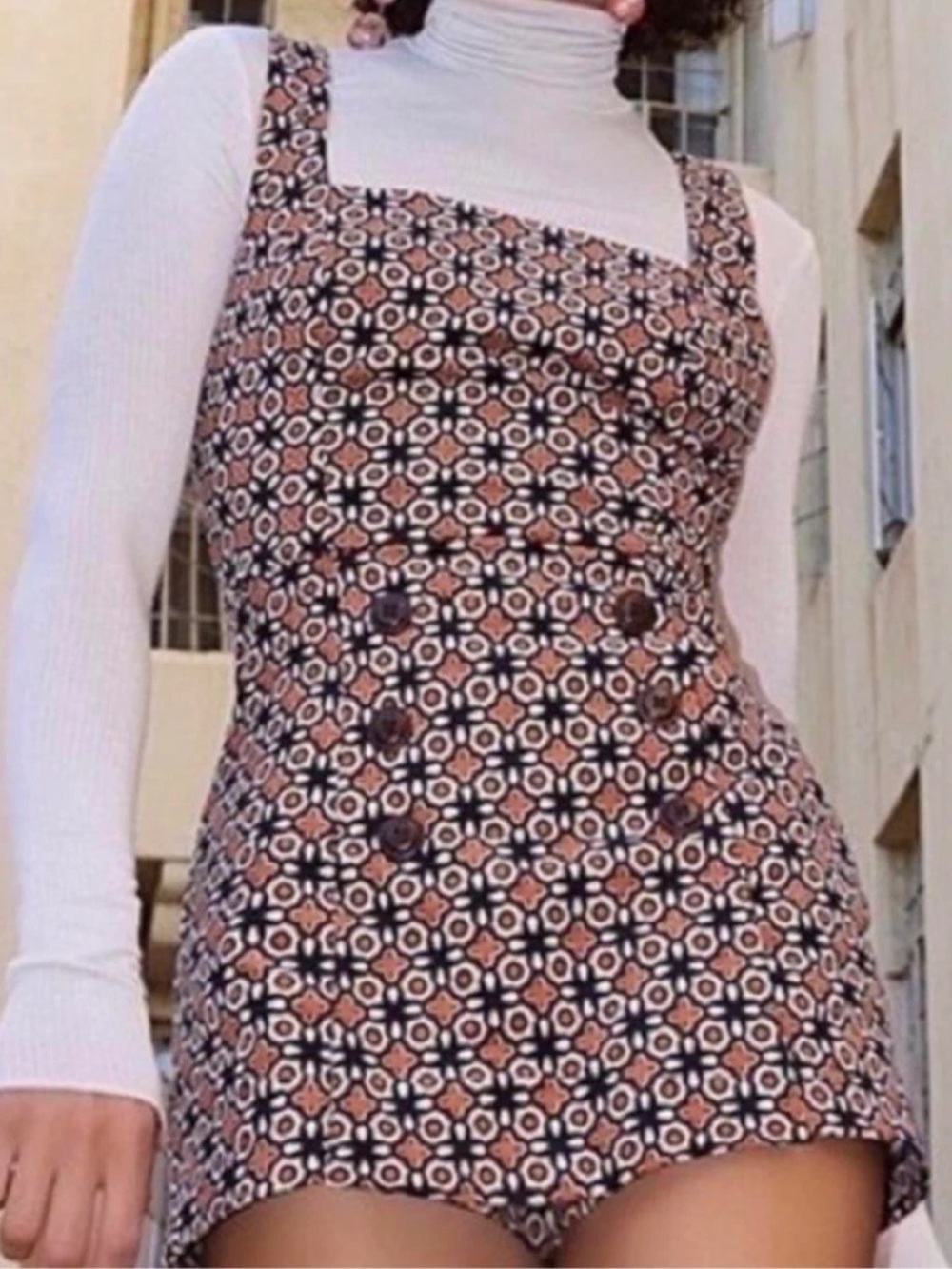 BDG URBAN OUTFITTERS RETRO CORDUROY SKORT JUMPER ROMPER